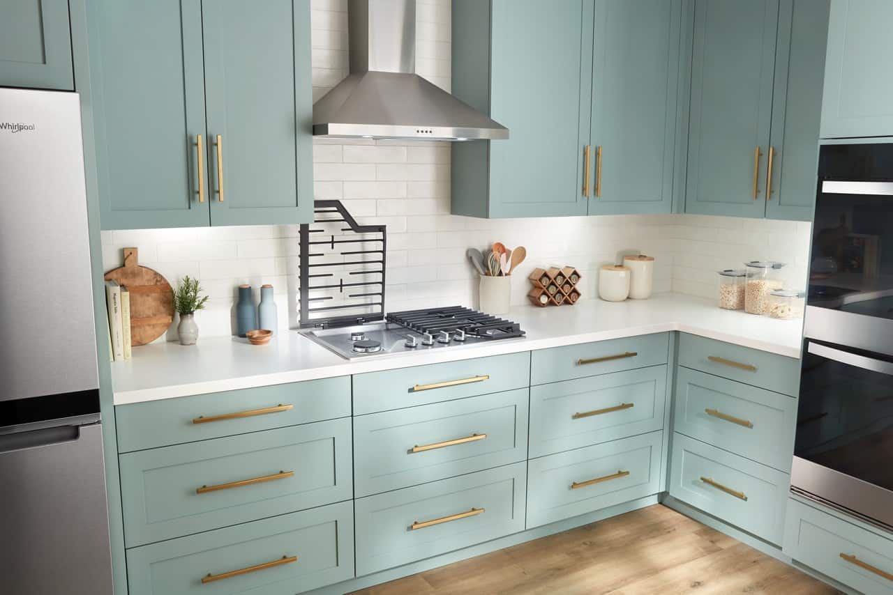 Alt View 21. Whirlpool - Whirlpool - 36" Built-In Gas Cooktop with 5 Burners and EZ-2-Lift Hinged Cast-Iron Grates - Stainless Steel.