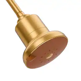 AquaTru - Shower Filter Removes Impurities from Hard Water for Healthy Skin, Scalp & Hair (Brushed - Gold