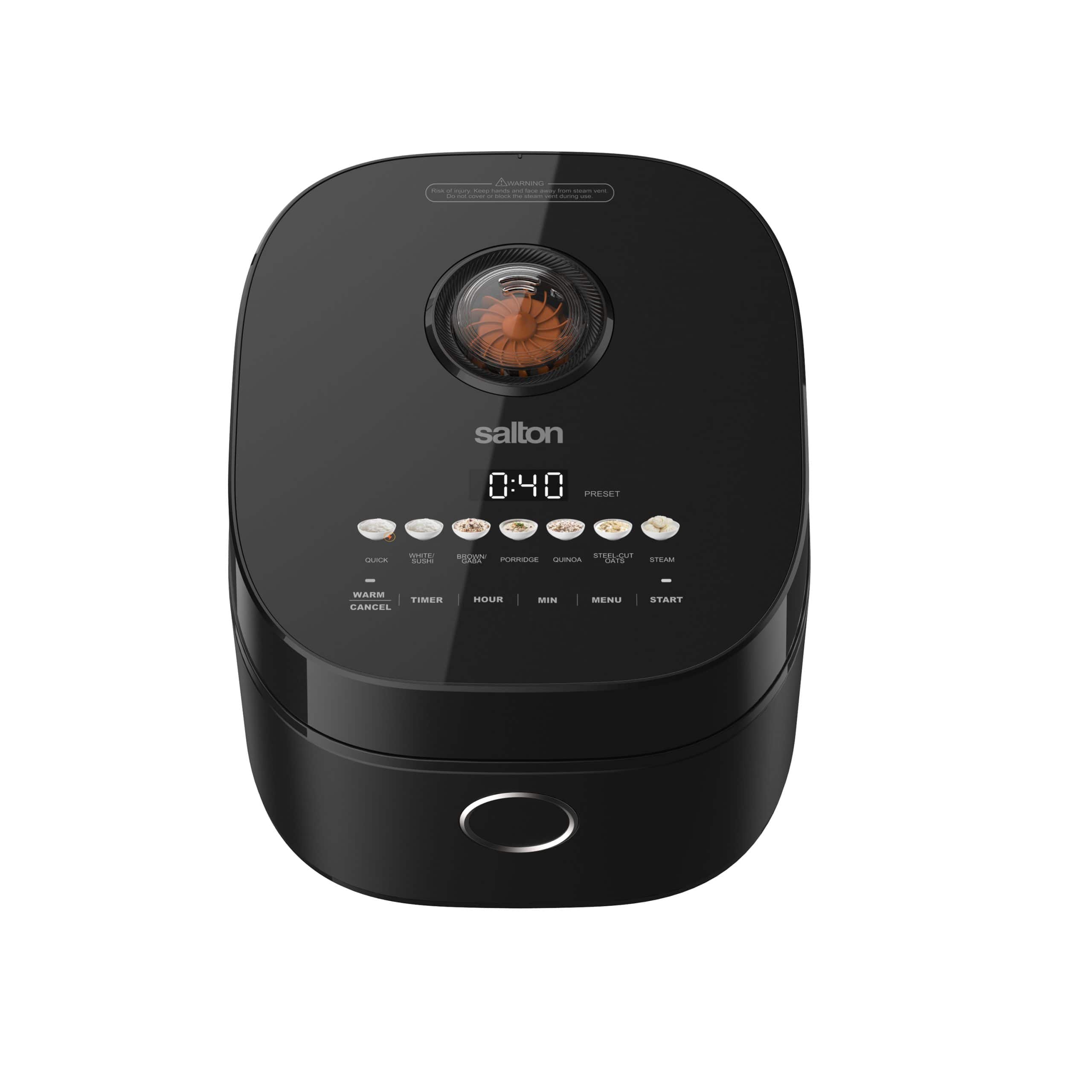 Salton - Multifunction Micom Rice Cooker – 12 Cups - Black