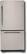 Front Standard. GE - 23.2 Cu. Ft. Frost-Free Bottom-Mount Refrigerator - Clean-Steel.
