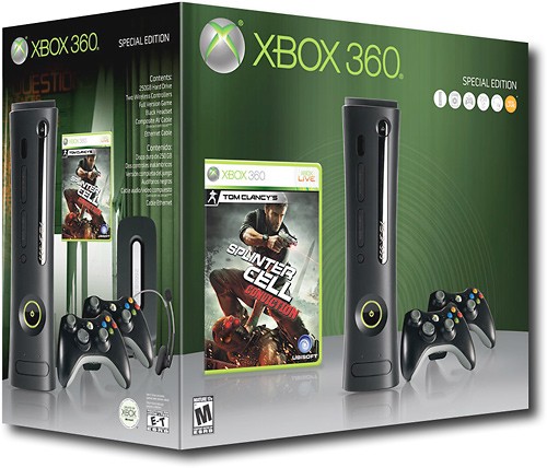 Onvervangbaar Beeldhouwwerk Ongemak Best Buy: Microsoft Xbox 360 Elite Console Splinter Cell Conviction Special  Edition Bundle 52V-00379