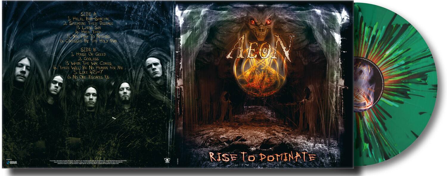 SIDE A  
1. HELL BURN-SHACHA  
2. SPREADING THEIR DISEASE  
3. LIVING SIN  
4. HATE THEM  
5. YOU PLAY TO NOTHING  
6. KISSED BY THE HOLY MAN  

SIDE B  
1. HOUSE OF GREED  
2. GODLESS  
3. WHEN THE WAR COMES  
4. THERE WILL BE NO HEAVEN FOR ME  
5. LIKE 4:5-7  
6. NO ONE ESCAPES US  

RISE TO DOMINATE
