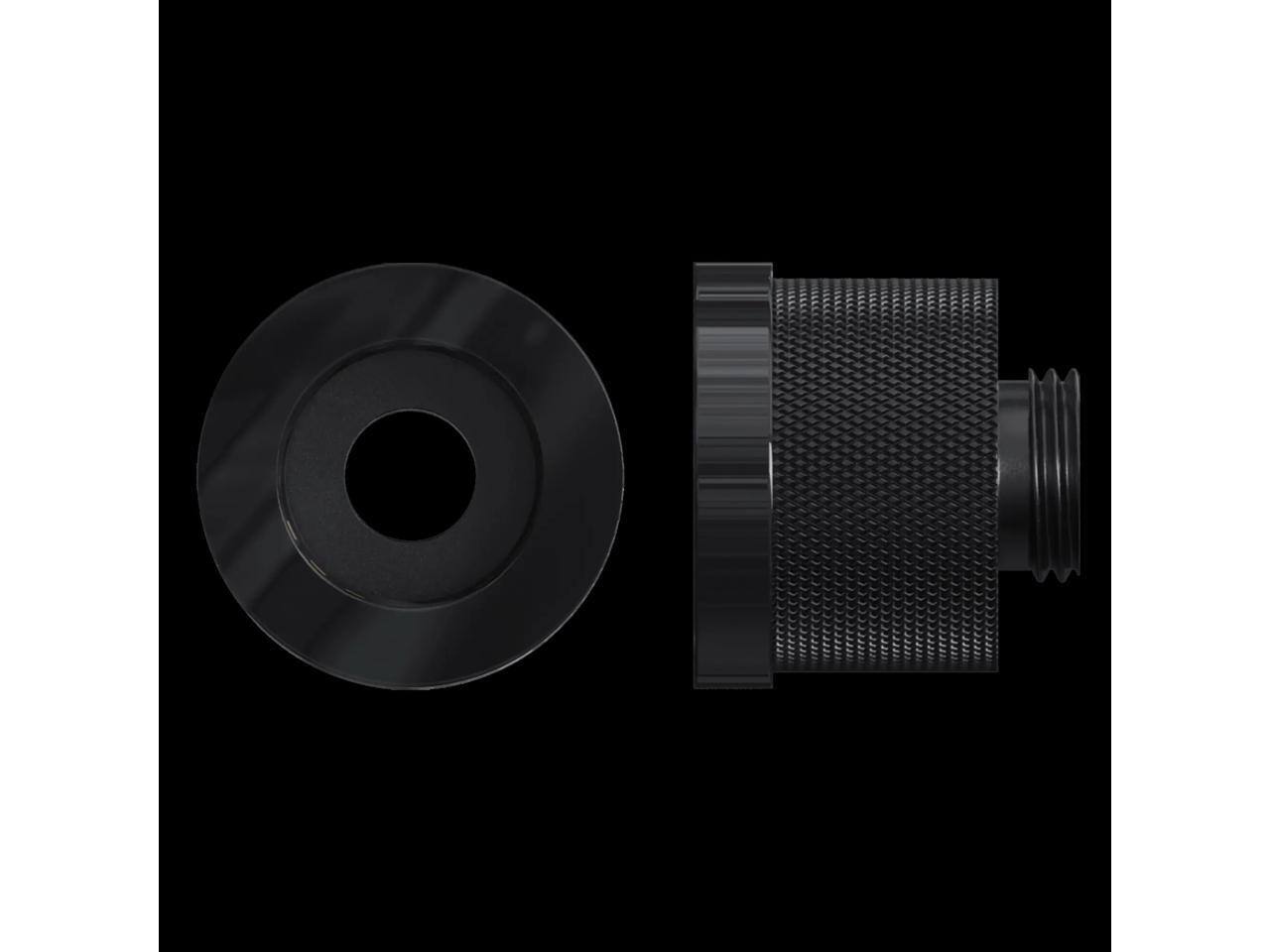 Alt View 1. Phanteks - Phanteks Glacier EZ-Fit F16G1/4, 16mm Soft and Hard Tube Fitting, Push-In EZ-Fit System, G1/4 thread, Black - Black.