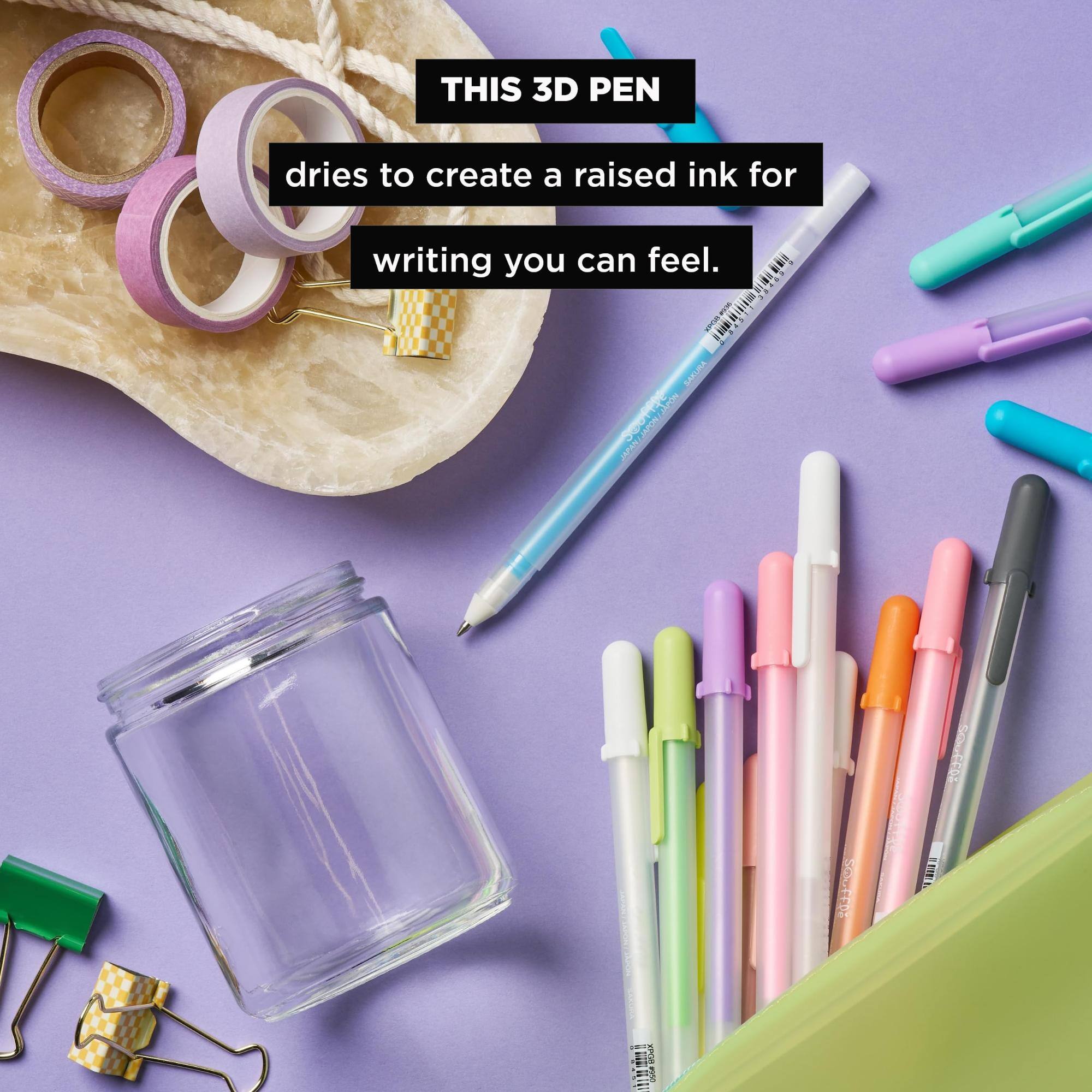 Sakura 3D Souffle Pen, Opaque White and Pastel Colors, 16 Pack - Best Buy
