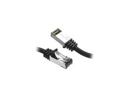 Nippon Labs - Cat8 RJ45 3ft Ethernet Cable, 40Gbps 2000MHz, Shielded, In/Outdoor, Weatherproof S/FTP (Black)