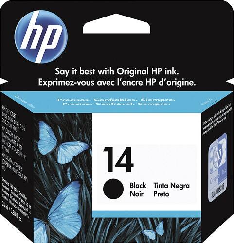 Front Standard. HP - 14 Ink Cartridge - Black.