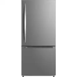 Frigidaire - 19 Cu. Ft. Standard-Depth Bottom Freezer Refrigerator - Stainless Steel
