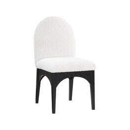 Meridian Furniture - Waldorf Cream Boucle Fabric Dining Chair - Beige