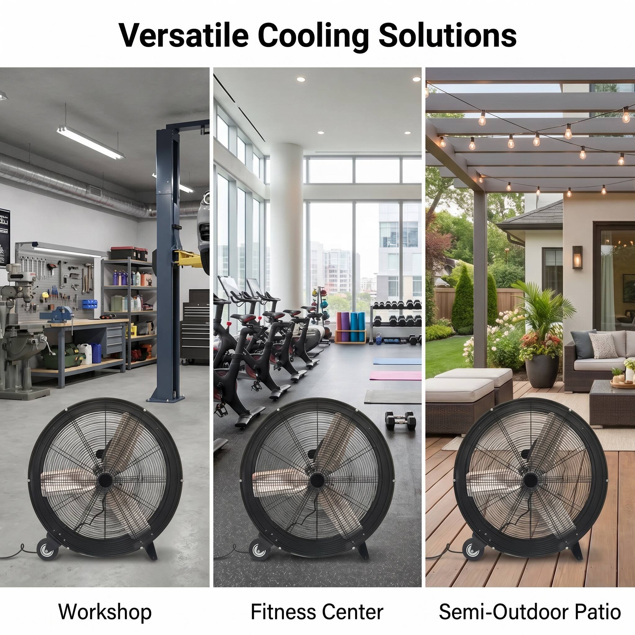 Versatile Cooling Solutions

- Workshop
- Fitness Center
- Semi-Outdoor Patio