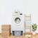 Alt View 7. Ivation - Wooden Laundry Pedestal (White) for Washer & Dryer, 33.86"x29.92" Universal Fit - 1 Pack - White.