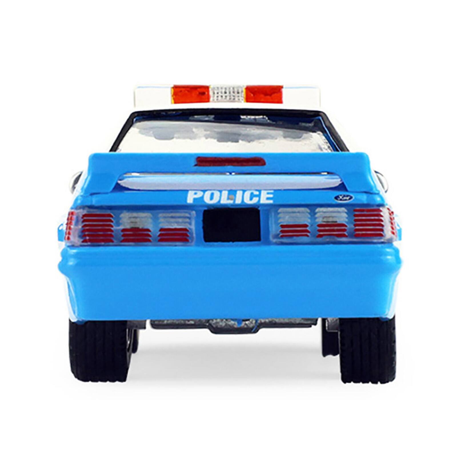 Alt View 4. Greenlight - 1987 Ford Mustang "NYPD" Blue with White Top "Hobby Exclusive" Series 1/64 Diecast Model Car by Greenlight.