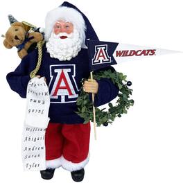 Santa's Workshop - Arizona Wildcats 12" Santa Figure - Blue
