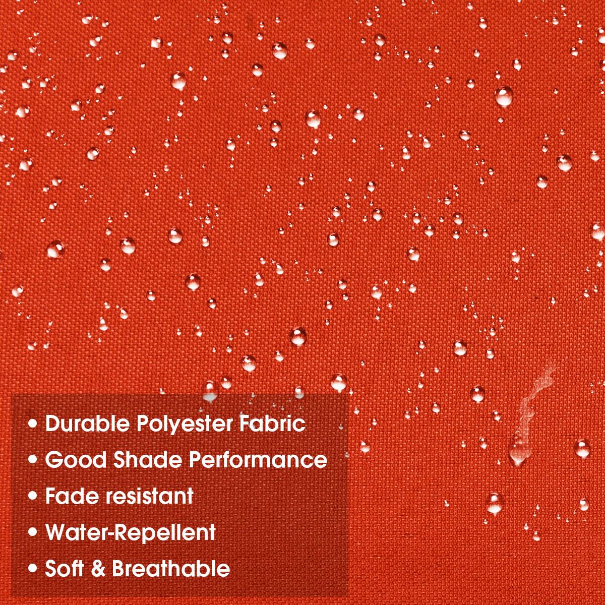 - Durable Polyester Fabric
- Good Shade Performance
- Fade resistant
- Water-Repellent
- Soft & Breathable