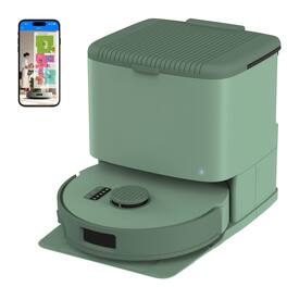 bObsweep - BiOmni Robot Vacuum & Mop w. 100-Day Auto-Empty, Reusable Activated-Charcoal Odor-Filtering Bags, Bio-Based Plastic - Riverstone