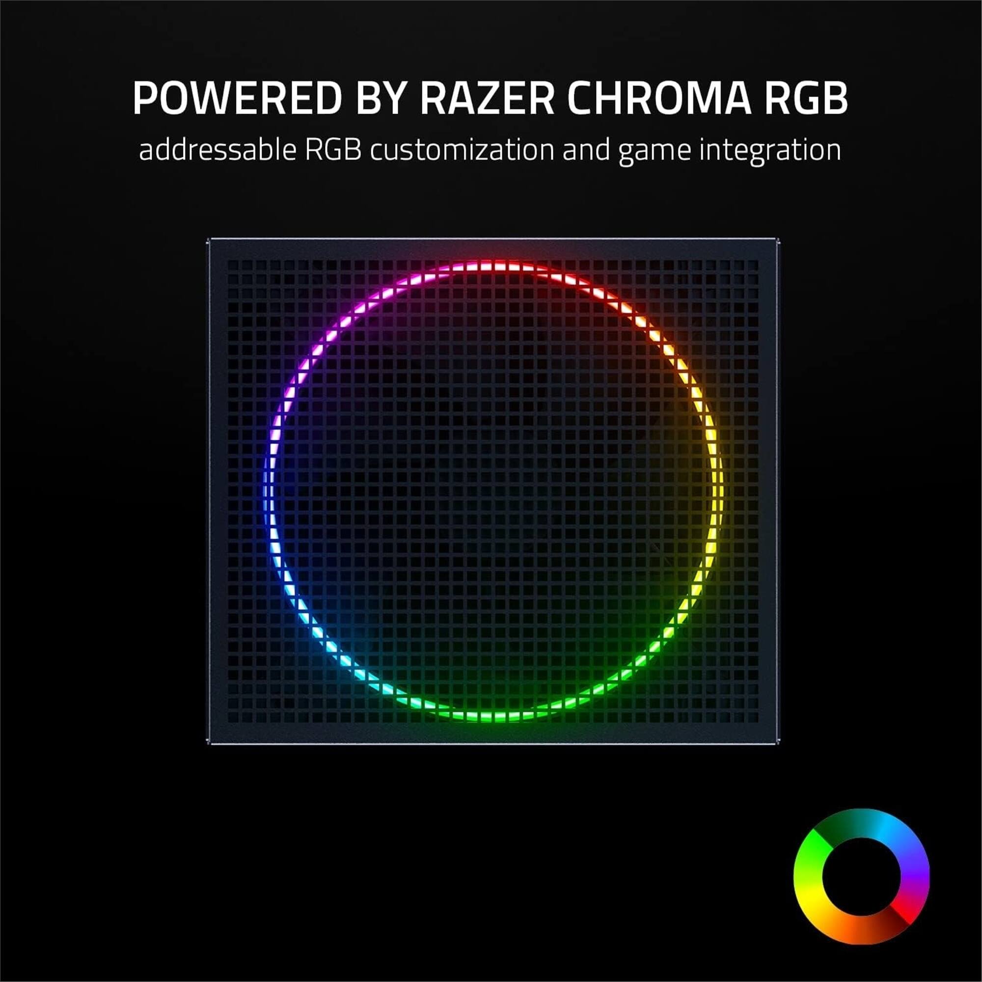 POWERED BY RAZER CHROMA RGB  
addressable RGB customization and game integration