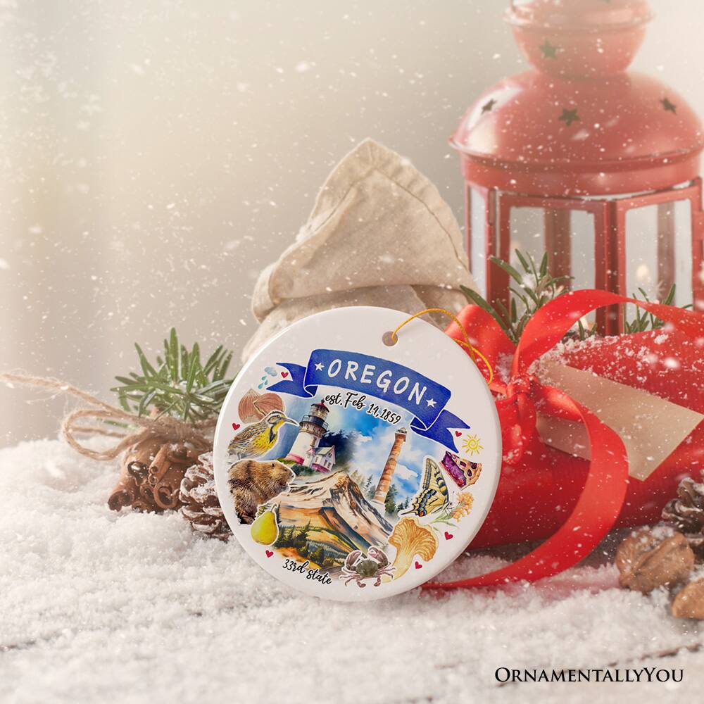 est. OREGON Feb 14, 1859 33rd state ORNAMENTALLY YOU