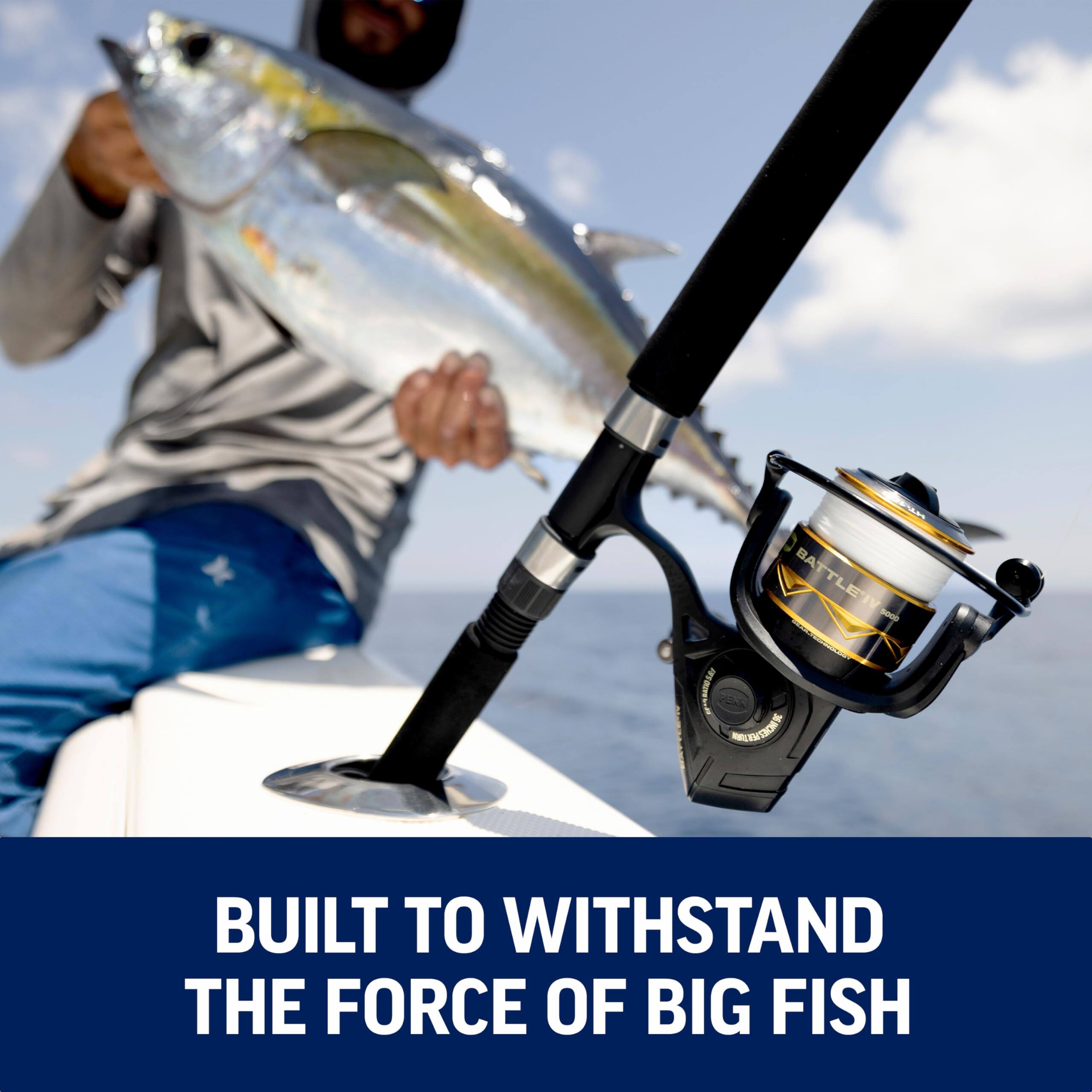 BUILT TO WITHSTAND THE FORCE OF BIG FISH