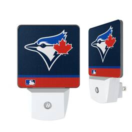 Keyscaper - Toronto Blue Jays Primary Logo Stripe Design Nightlight 2-Pack - Multicolor