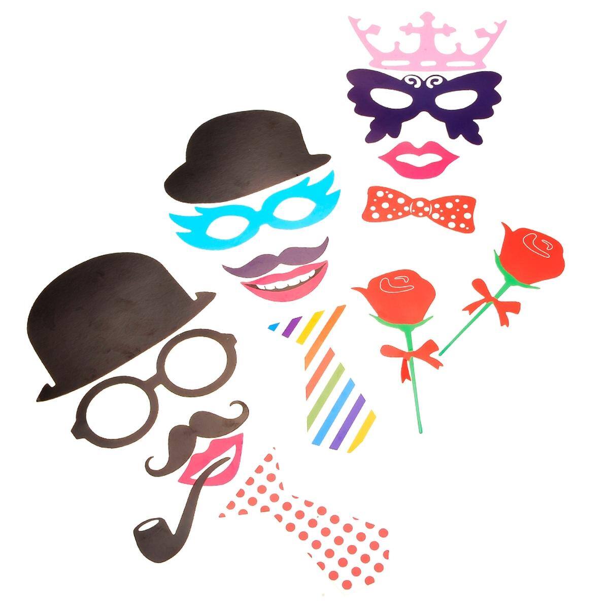 Alt View 4. JuzToys - 66 Pieces Set Graduation Photo Booth Prop - Multi.