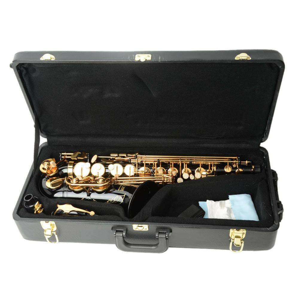 Alt View 2. Winado - New Brass Eb Alto Saxophone Black Sax w/ Other Accessories.