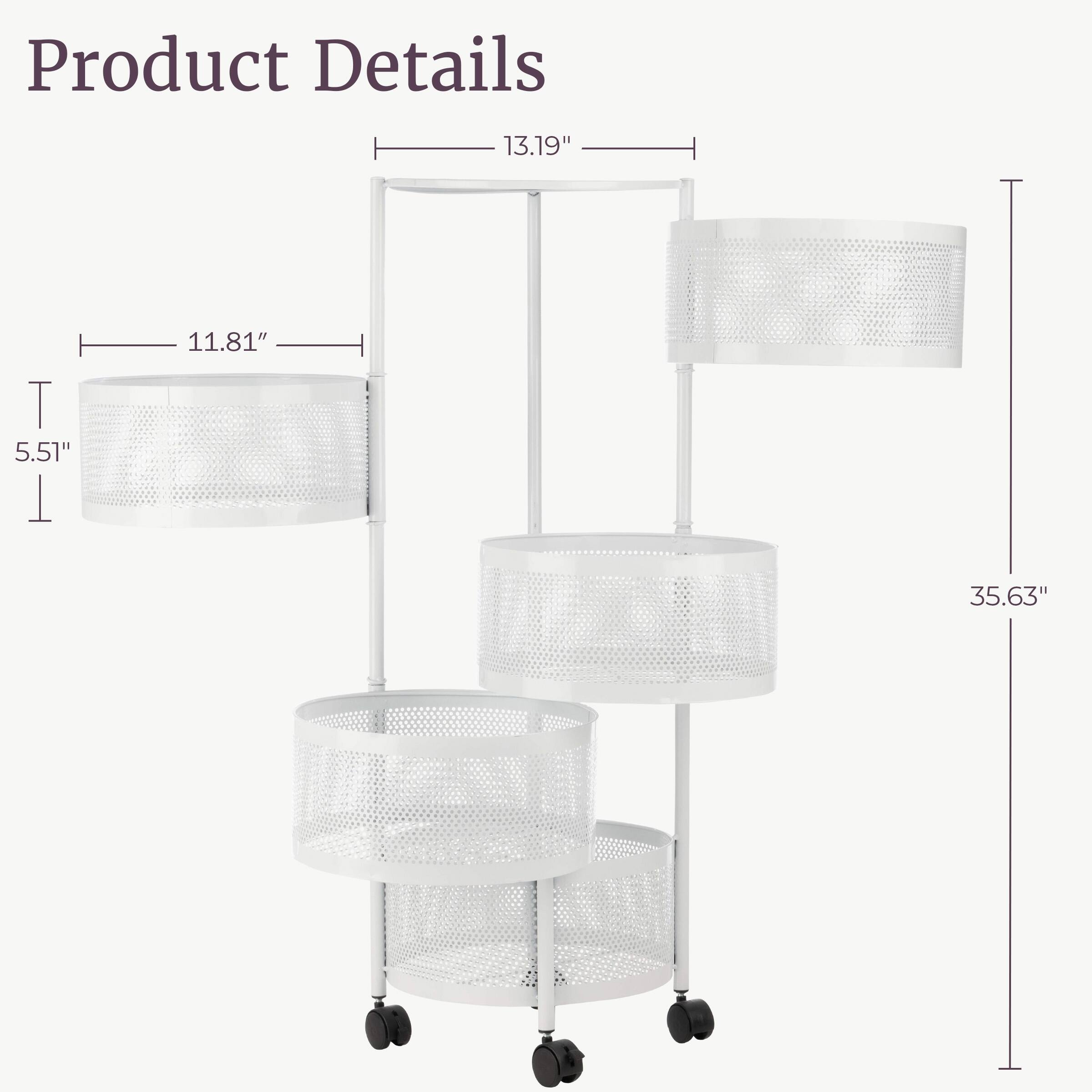 Product Details

- Height: 35.63"
- Width: 13.19"
- Depth: 11.81"
- Shelf Height: 5.51"
