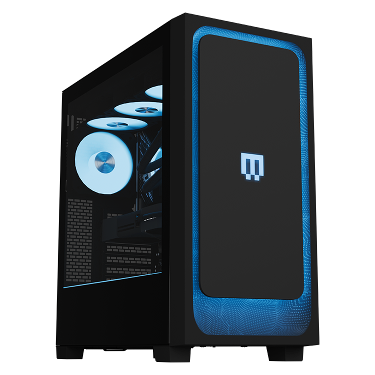 Front. MAINGEAR - All-new MG-1 | Emerald Gaming Desktop - NVIDIA GeForce RTX 5070 - Intel Core Ultra 5 250K Plus - 32GB Memory - 2TB SSD - Black.
