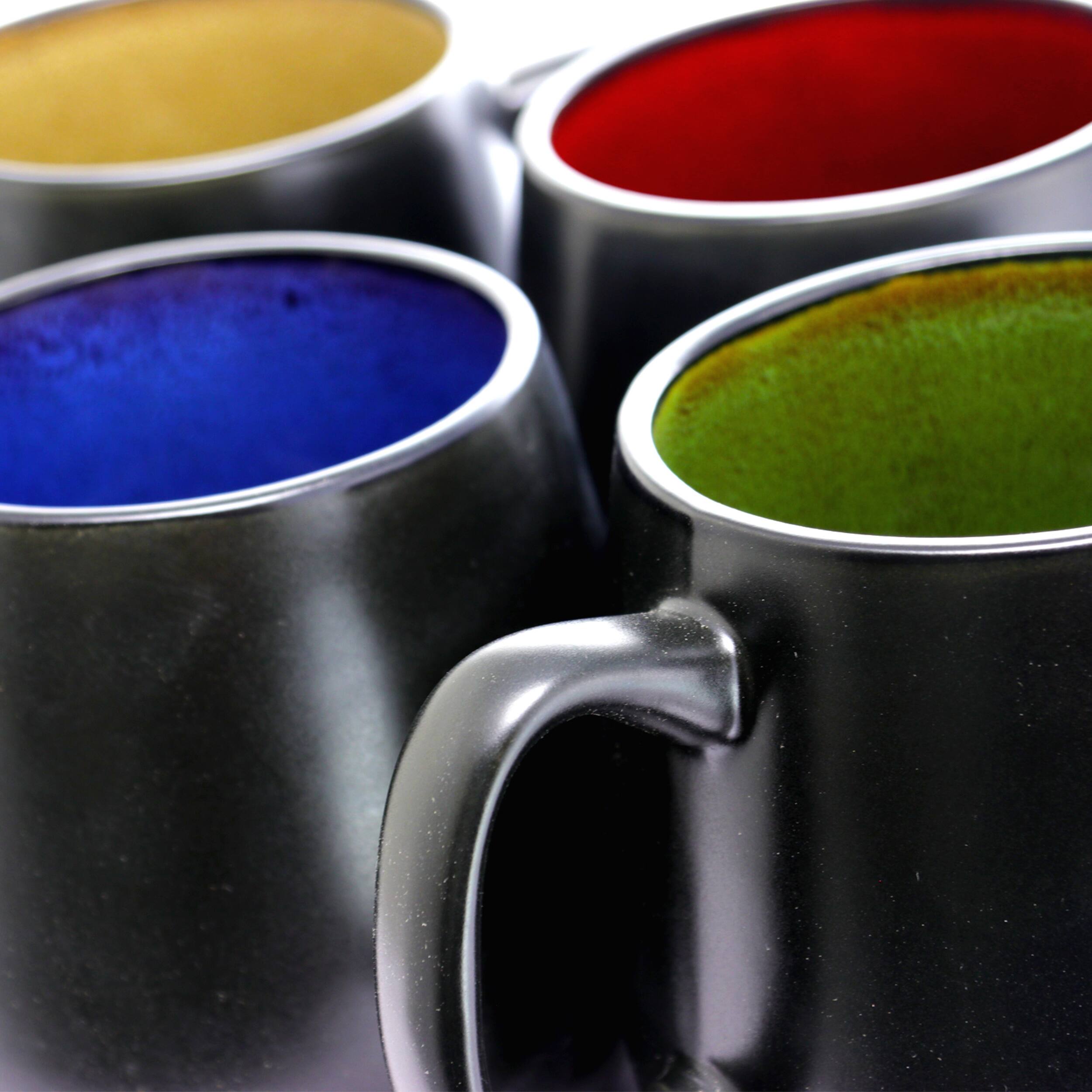 Alt View 5. Gibson - Gibson Home Soho Cafe 4 Piece 20 Ounce Stoneware Mug Set in Assorted Colors - Assorted.