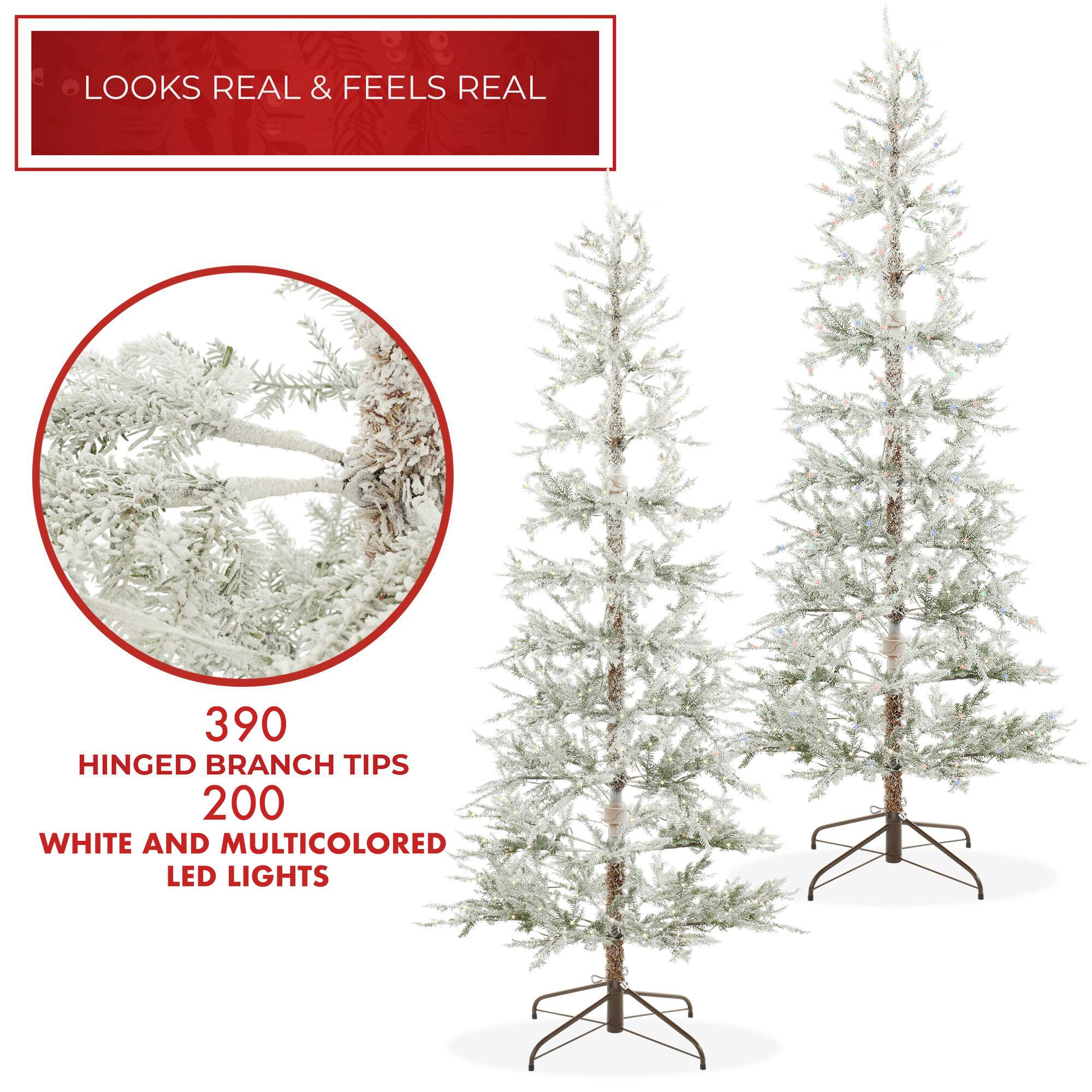 LOOKS REAL & FEELS REAL

390 HINGED BRANCH TIPS

200 WHITE AND MULTICOLORED LED LIGHTS