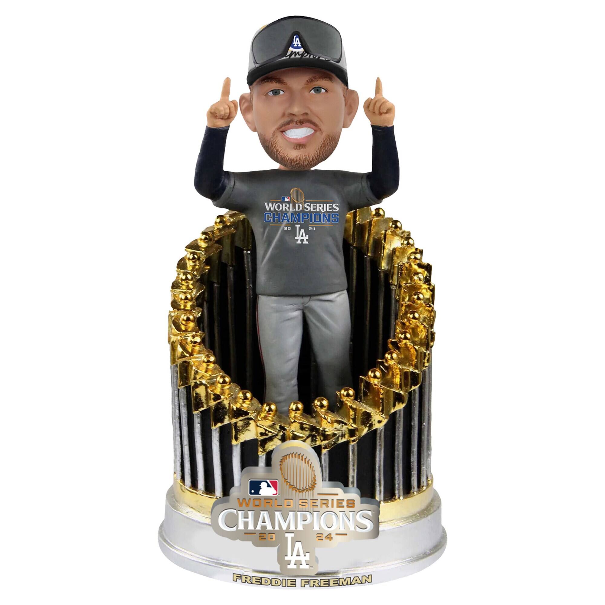 Freddie Freeman Los Angeles Dodgers 2024 World Series Champions 8" Exclusive Player In Trophy Bobblehead