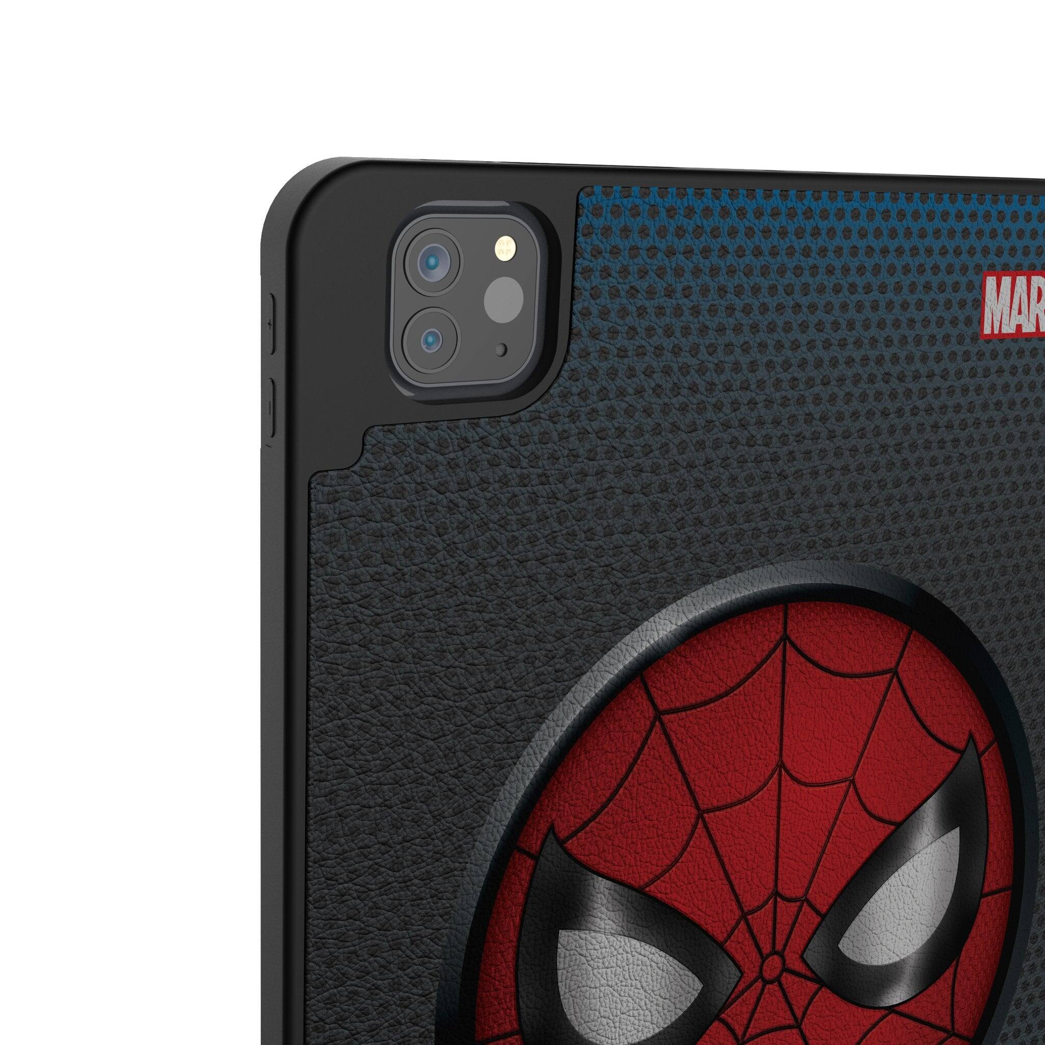 Left. Keyscaper - Marvel Grid Tablet Case - Apple iPad Pro 11in (3rd/2nd/1st Gen) - Spider-Man.