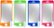 Front. Dynex™ - Screen Protectors for Apple® iPhone® 5 and 5s (4-Pack) - Blue, Green, Orange, Pink.