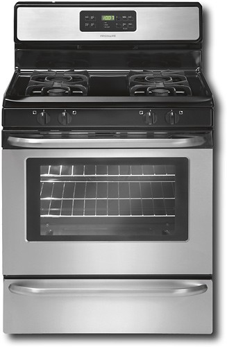  Frigidaire - 30&quot; Self-Cleaning Freestanding Gas Range - Stainless-Steel