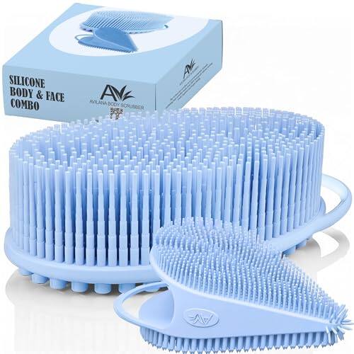 SILICONE BODY & FACE COMBO  
AVILANA BODY SCRUBBER