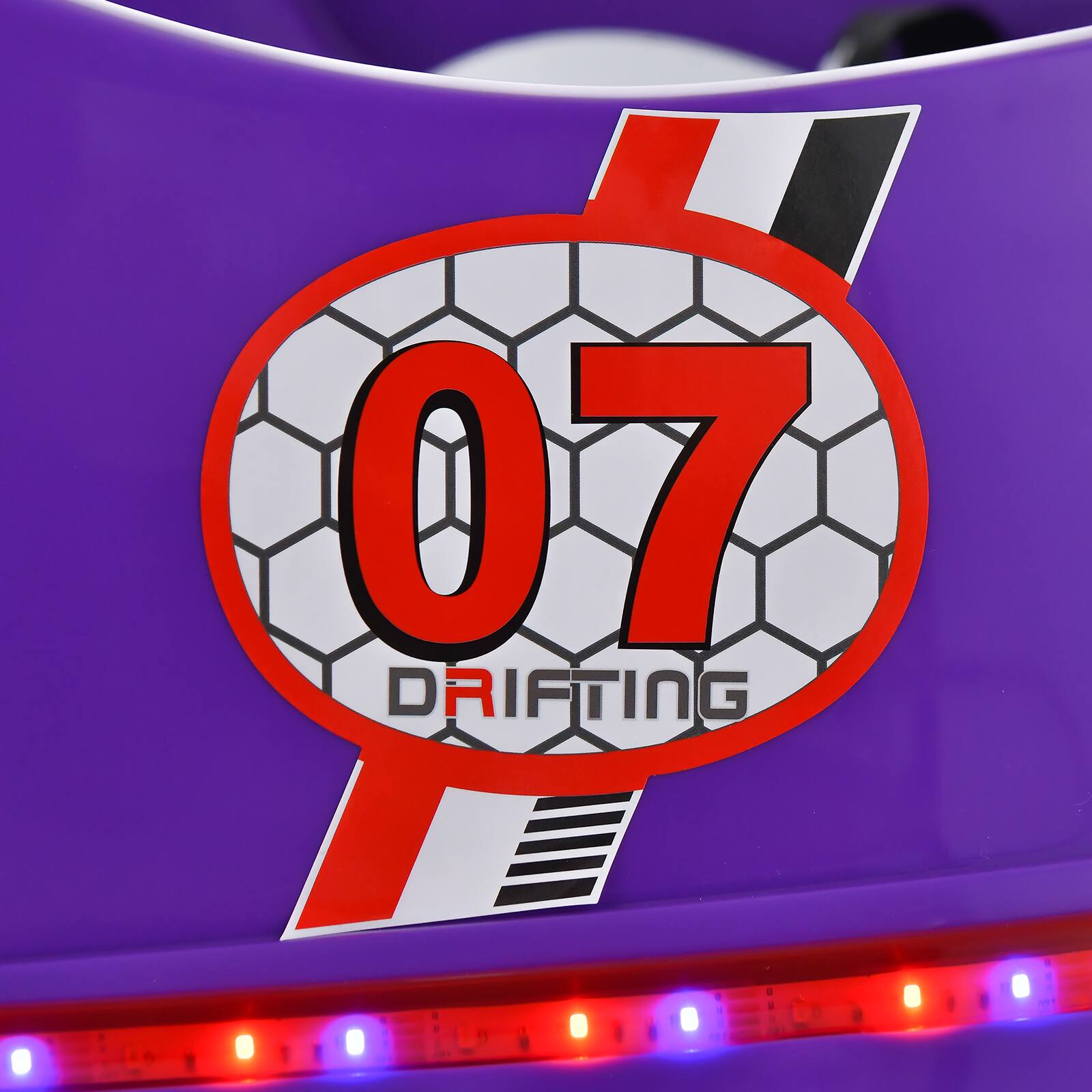 Alt View 9. Costway - Costway 12V Vehicle 360° Spin Race Toy Kids Ride On Bumper Car w/ Remote Control - Purple.