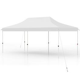 Kadyn - Canopy, Outdoor Canopy Tent,10 X 20 FT Pop up Canopy Tent Foldable Portable Outdoor Gazebo with Carry Bag-White