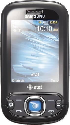 Alt View Standard 1. Samsung - Strive Mobile Phone - Black/Blue (AT&T).