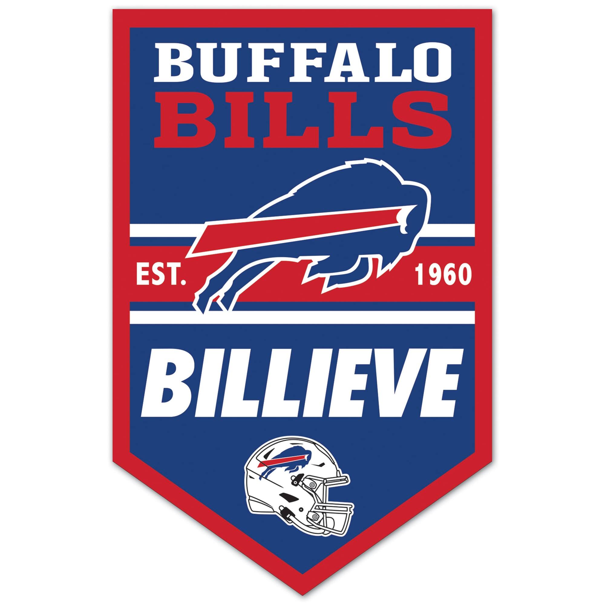 WinCraft - Buffalo Bills 11" x 17" Chevron Wood Sign - Multicolor