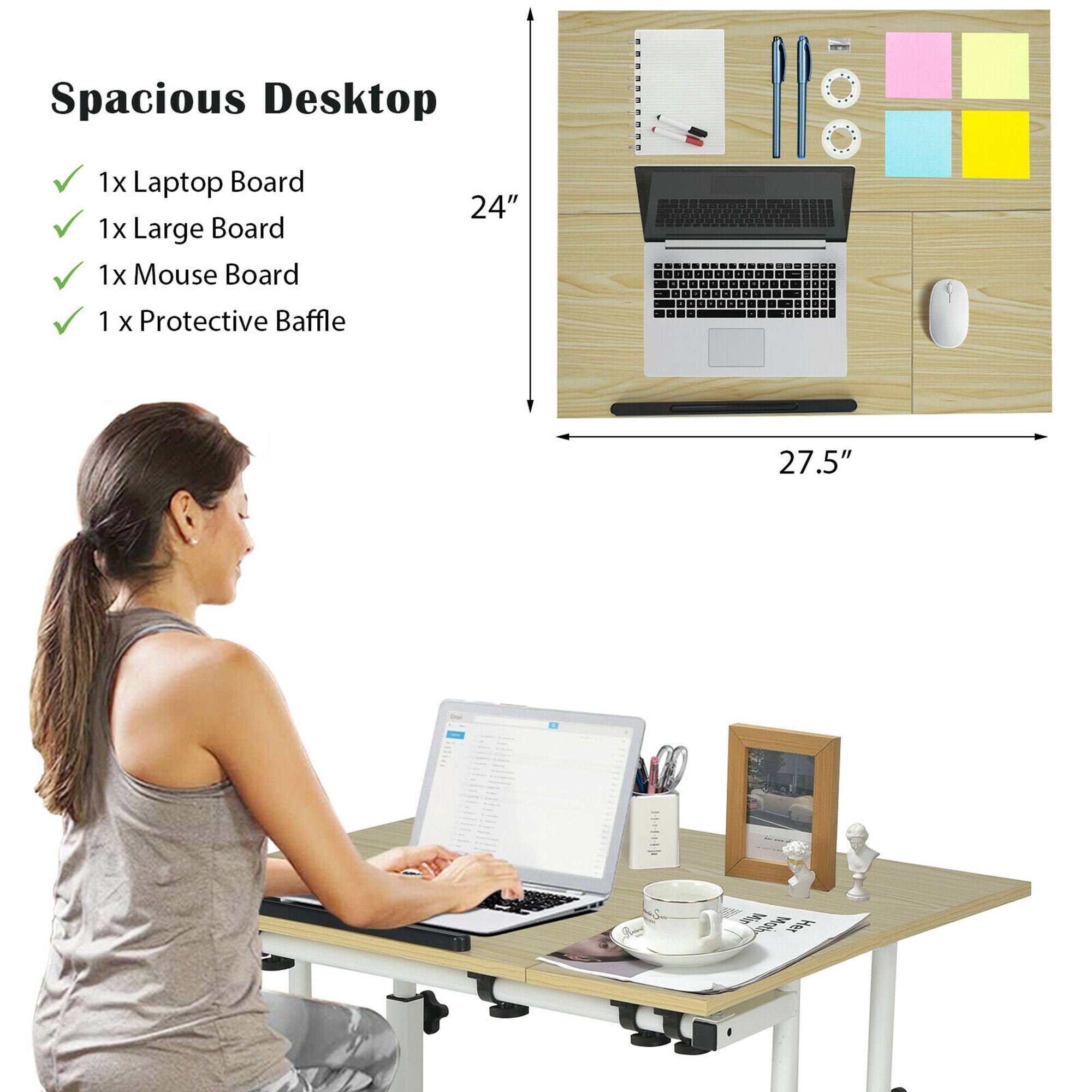 Spacious Desktop
1x Laptop Board
1x Large Board
1x Mouse Board
1x Protective Baffle
24"
27.5"