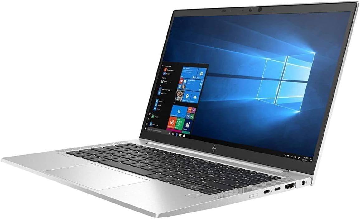Alt View 2. HP - EliteBook 830 G7 13.3" FHD IPS Intel Core i7-10610U 1.8 GHz up to 4.9 GHz 32GB DDR4 256GB SSD Windows 11 Pro Laptop - Silver.