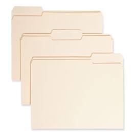 Smead Manufacturing - Manila File Folders, 1/3-Cut Tabs: Assorted, Letter Size, 0.75" Expansion, Manila, 24/Pack