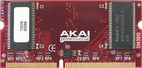Front Standard. Akai - Expansion Memory Module for Select MPC Samplers - Red.