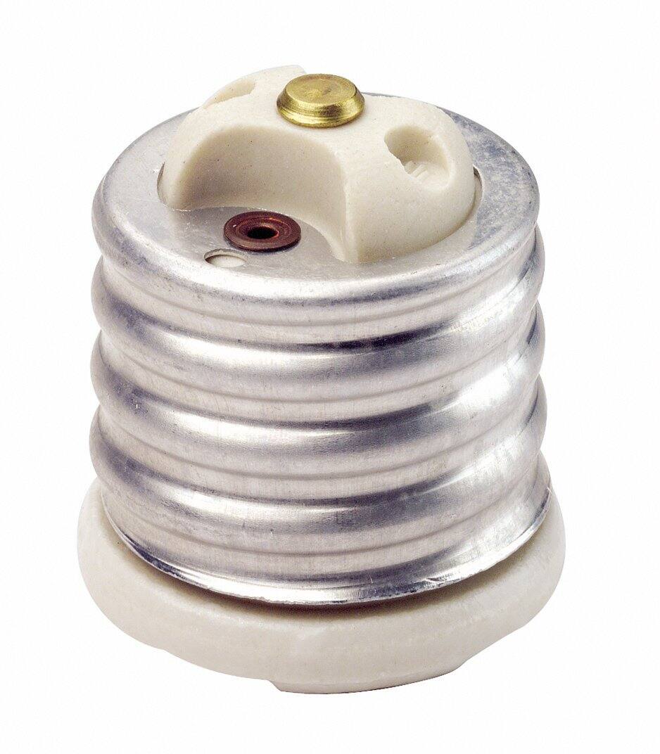 Leviton - Glazed Porcelain Incandescent Lampholder Adapter 8681 - White