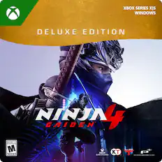 XBOX SERIES X|S WINDOWS DELUXE EDITION
NINJA GAIDEN 4
256 MATURE 17+
M ESRB
GAME STUDIOS - 2
KT
TE VIN D ESRB
PLATINUMGAMES INC.