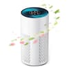 Front. Ecoself - ECOSELF Air Purifiers for Home Covers Up to 1500 Sq Ft, HEPA Air Purifier with 20dB - white.