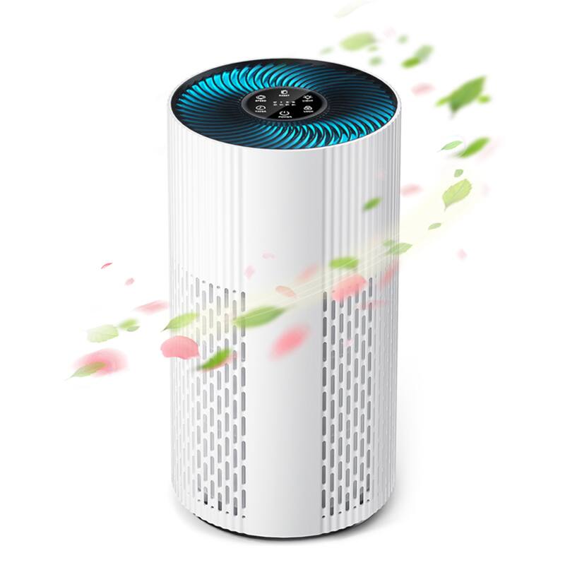 Front. Ecoself - ECOSELF Air Purifiers for Home Covers Up to 1500 Sq Ft, HEPA Air Purifier with 20dB - white.