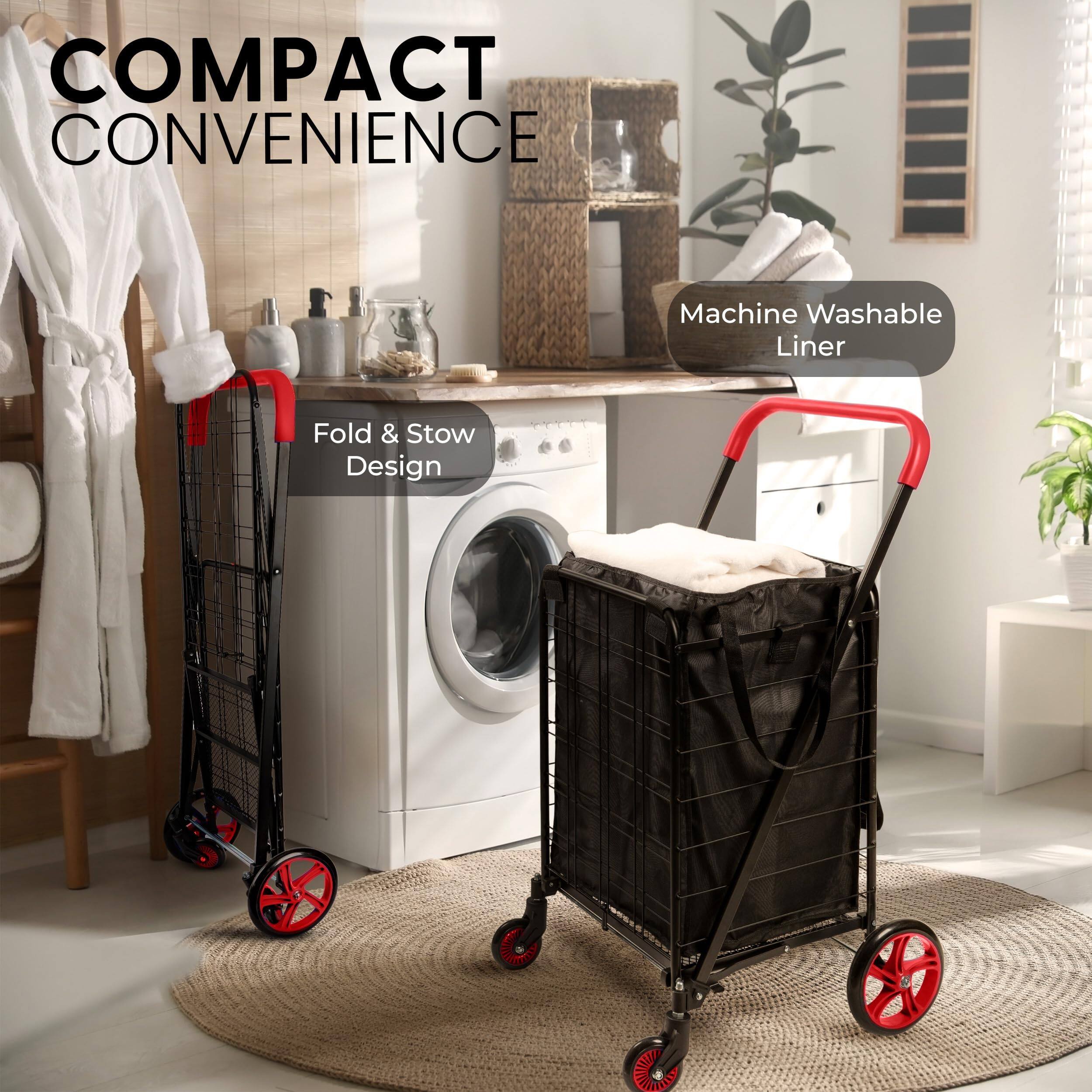 COMPACT CONVENIENCE

Machine Washable Liner

Fold & Stow Design