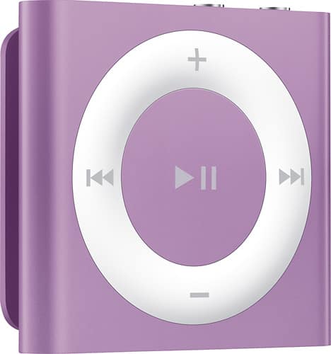Front. Apple - iPod shuffle® 2GB MP3 Player (5th Generation) - Purple.