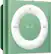 Front. Apple - iPod shuffle® 2GB MP3 Player (5th Generation) - Green.