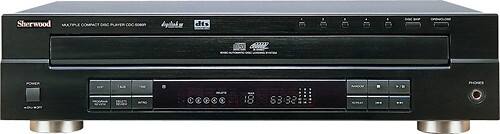 Front Standard. Sherwood - 5-Disc CD Carousel - Black.