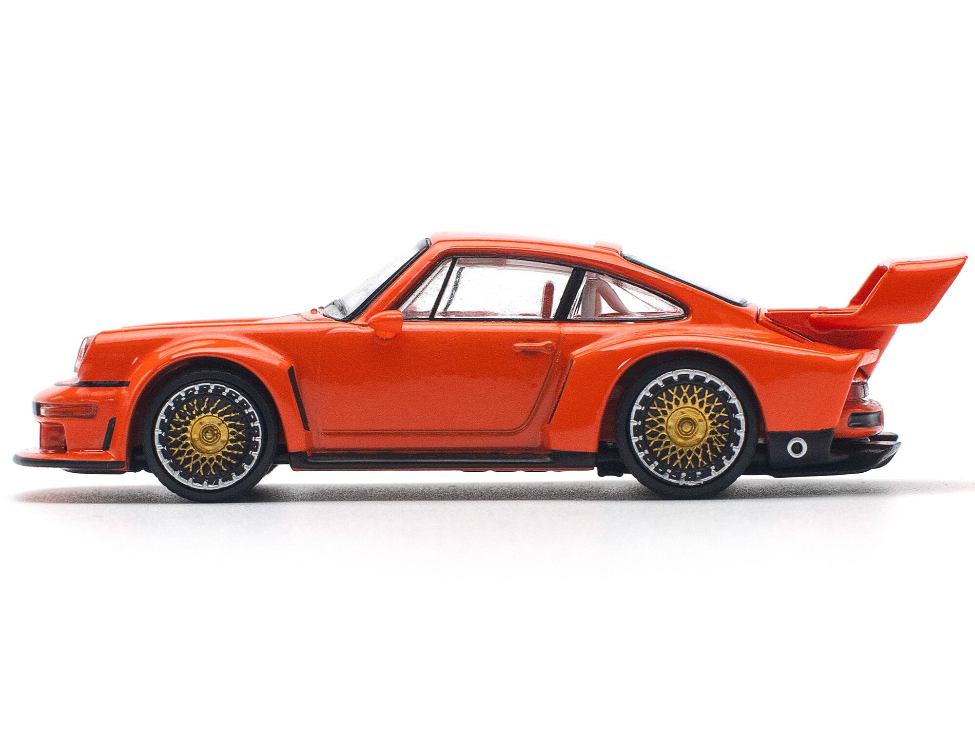 Angle. Pop Race - Singer DLS Turbo Study Orange Metallic 1/64 Diecast Model Car by Pop Race - Orange Metallic.